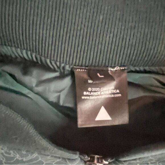 Balance Athletica Green Floral Crop Full zip coat jacket size L large - Picture 4 of 5